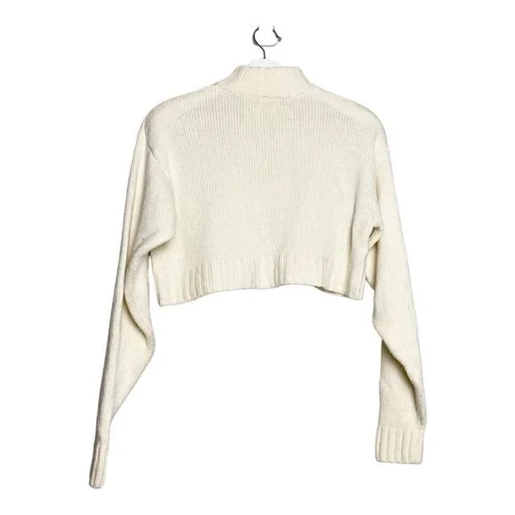 Aritzia Wilfred Free Cropped Mock Neck Merino Wool Sweater - Picture 2 of 8